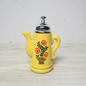 VTG Koffee Klatch Avon Perfume Bottle Floral Design Tea Pot | MCM Dutch Styling